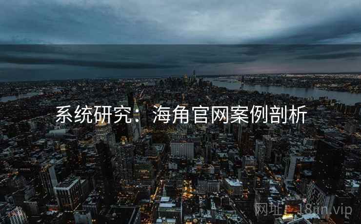 系统研究:海角官网案例剖析