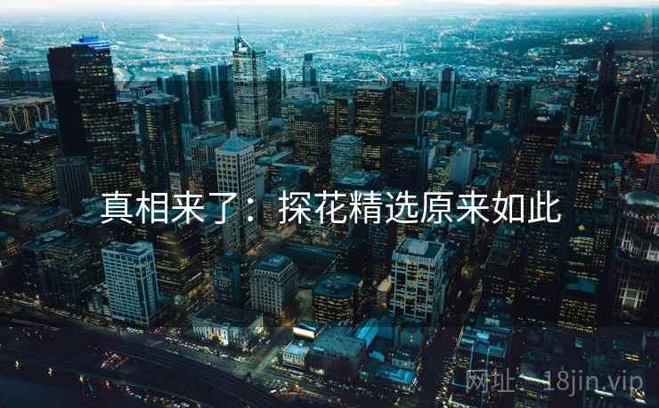 真相来了:探花精选原来如此