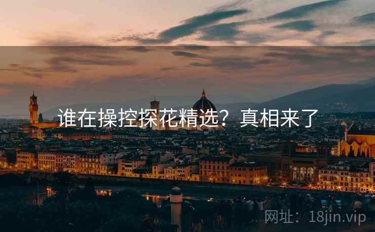 谁在操控探花精选?真相来了