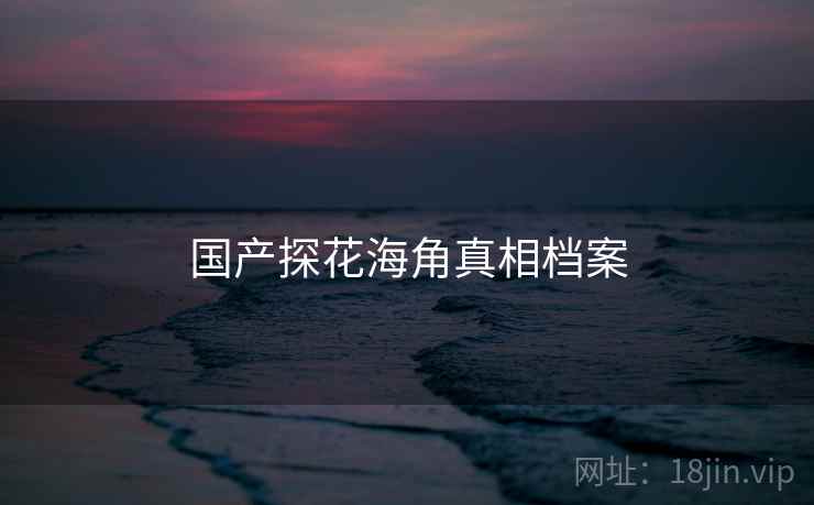 国产探花海角真相档案 国产探花海角真相档案